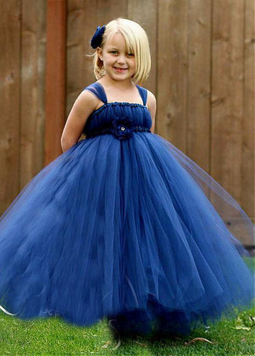 Navy Blue Kiddie Party Gown GACH181