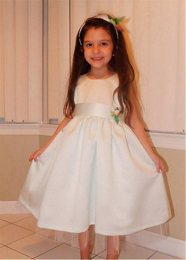 Satin Flower Girl Dress GACH193