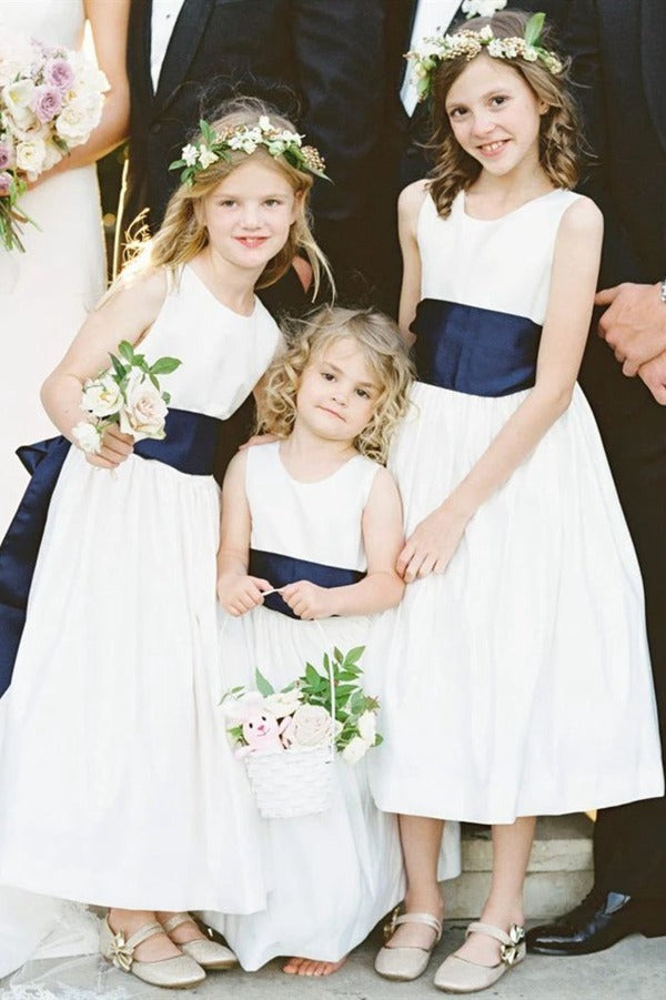 Satin Flower Girl Dress GACH272