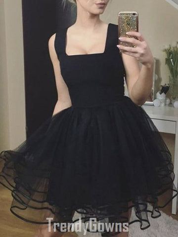 Classic Black Junior Short Prom Dress JTSH130