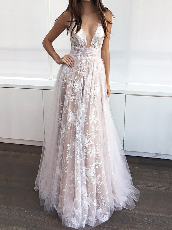 Lace Tulle Junior Prom Dress GTEEN046
