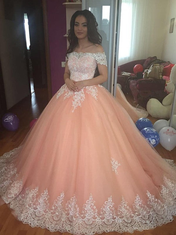 Princess Pink Ball Gown Junior Prom Dress GTEEN070