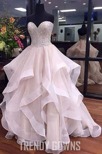 Princess A-Line Sweetheart Organza Wedding Gown TWA2242